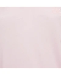 Pre-Owned Burberry Women's Pink Logo Embroidered Cotton V-Neck T-Shirt