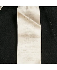 Pre-Owned Burberry Women's Black Mesh Trim Jersey Pencil Skirt