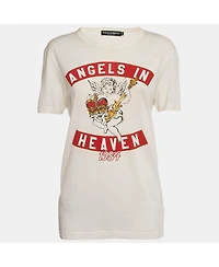 Pre-Owned Dolce & Gabbana Women's Printed Jersey T-Shirt