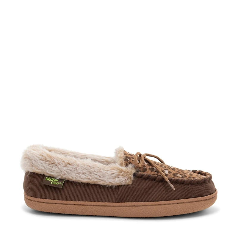 Western Chief Women's Elaine Leopard Slipper
