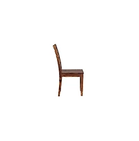 Porter Designs Sonora Solid Sheesham Wood Dining Chair, Brown