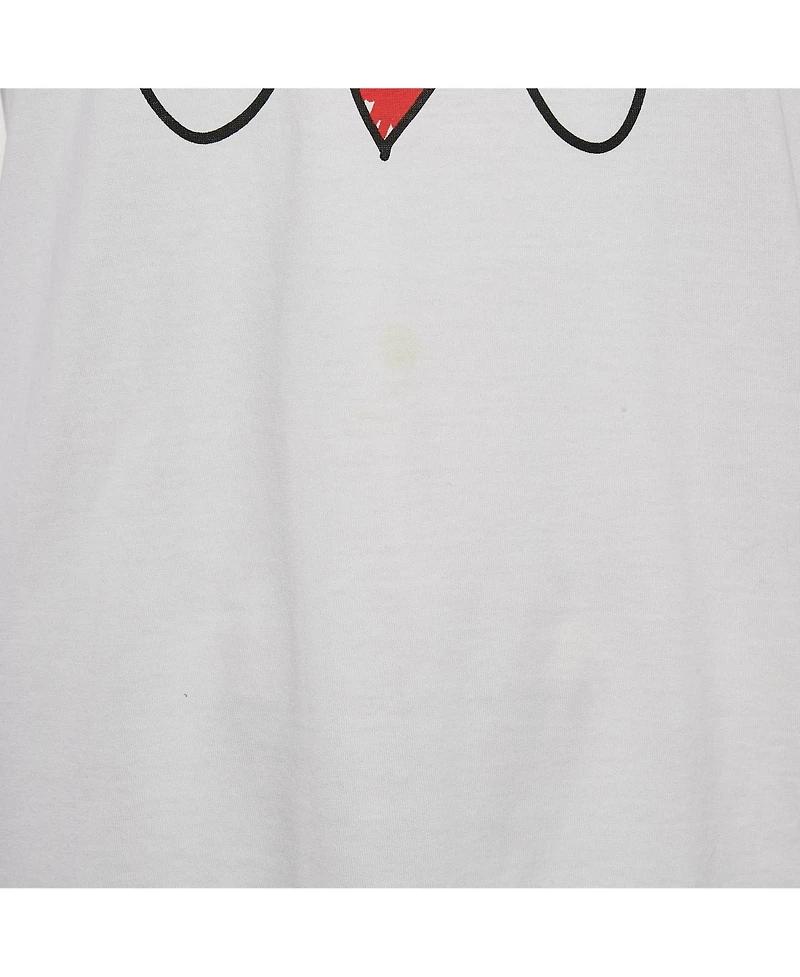 Pre-Owned Dolce & Gabbana Women's Black And Beige Dice Key Printed Silk Short Sleeve Top