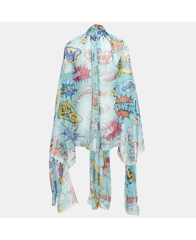 Pre-Owned Dolce & Gabbana Women's Black And Beige Dice Key Printed Silk Short Sleeve Top