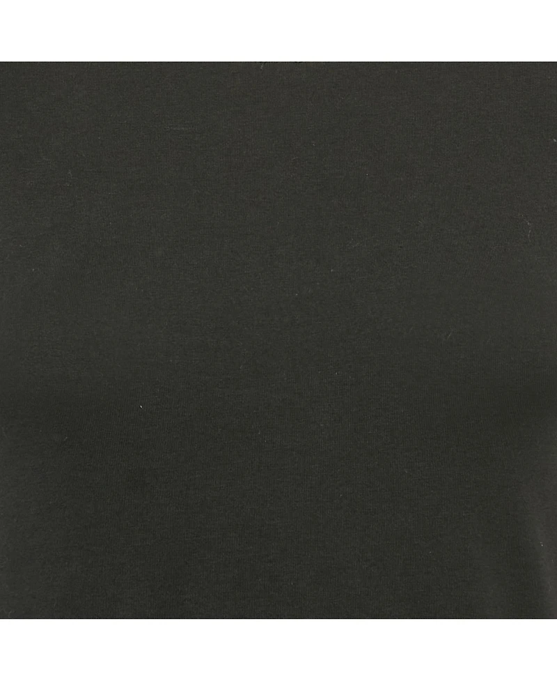 Pre-Owned Burberry Women's Stretch Cotton Cuffed Sleeve T-Shirt