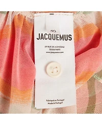 Pre-Owned Jacquemus Women's Multicolor Mesh Le Raphia La Chemise Abaca Crop Top