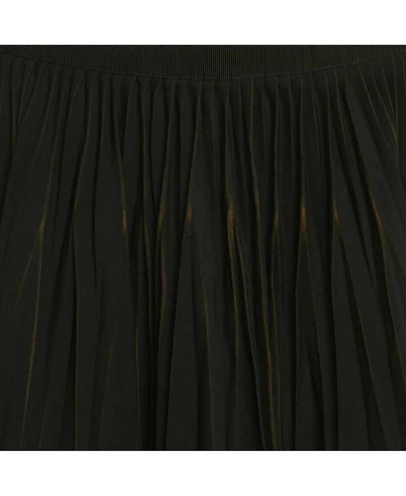 Pre-Owned Dolce & Gabbana Women's Black Crepe Pleated Mini Skirt