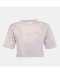 Pre-Owned Off-White Women's Logo Applique Crop Top