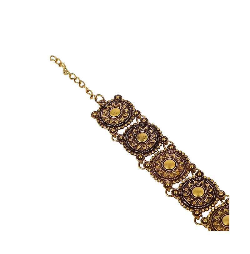 Women's The Tribal-Sol Choker Necklace - Antique Gold