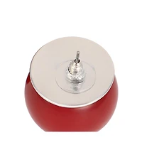 Women's The Chunky-Jacqueline Stud Earrings - Cherry Red & Metallic Silver