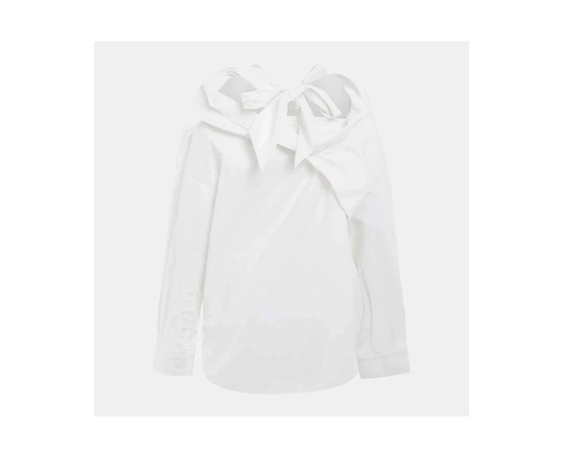 Pre-Owned Balenciaga Women's Cotton Knotted Vareuse Shirt