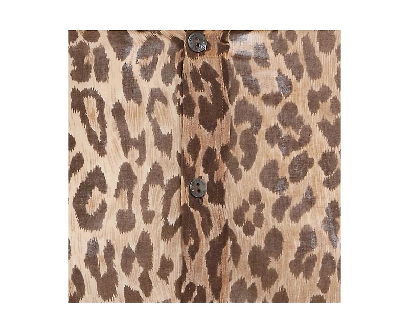 Pre-Owned Dolce & Gabbana Women's Leopard Print Cotton Shirt