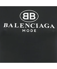 Pre-Owned Balenciaga Women's Logo Print Cotton Crewneck T-Shirt