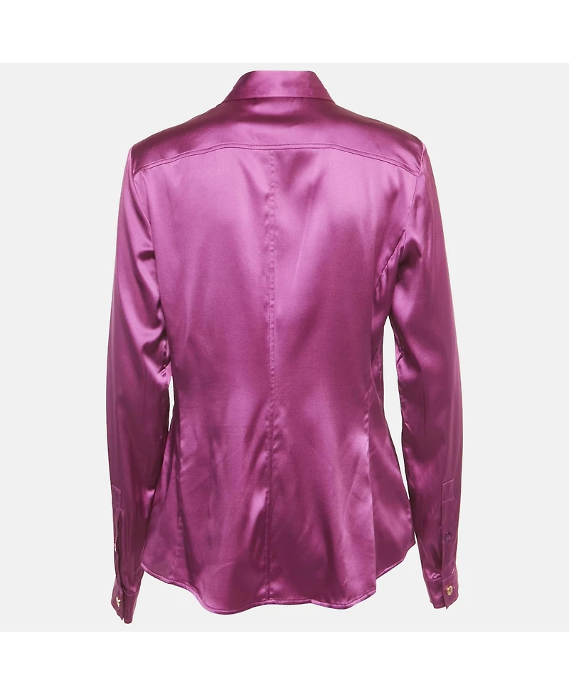 Pre-Owned Versace Women's Silk Full Sleeve Shirt