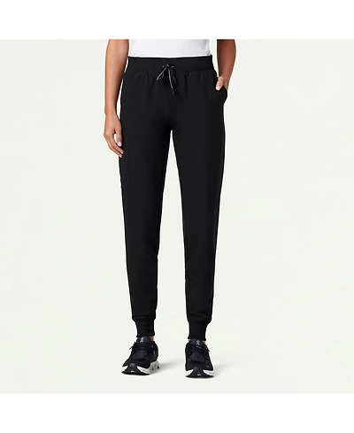 Jaanuu Petite Silex 6-Pocket Slim Mid-Rise Scrub Jogger