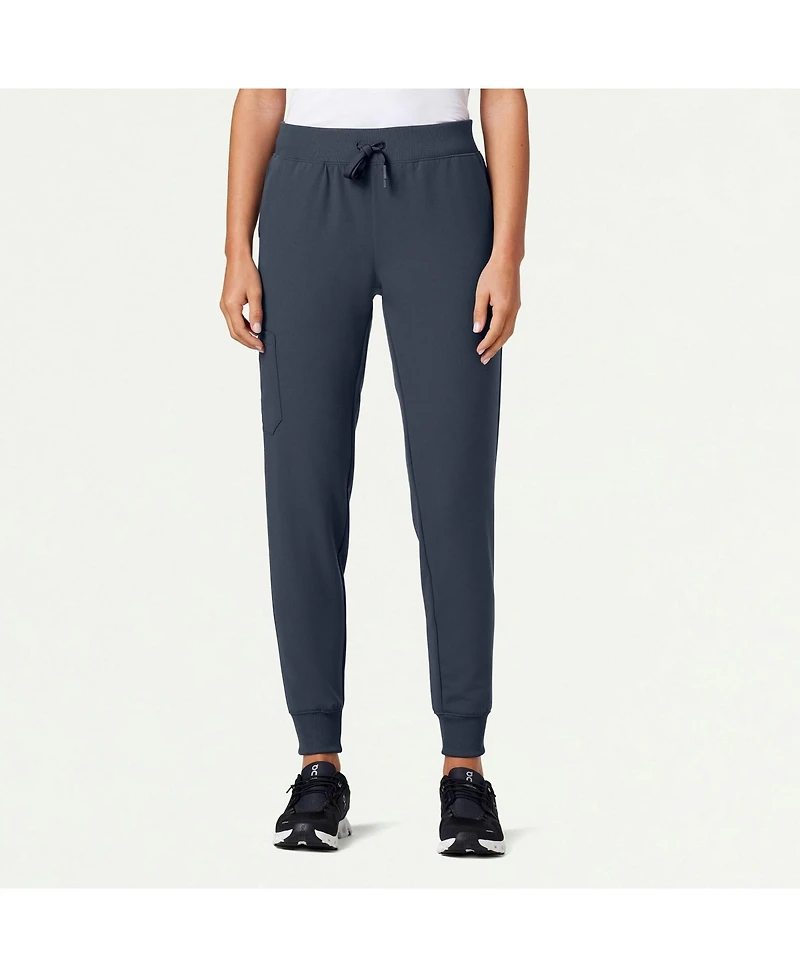 Jaanuu Petite Silex 6-Pocket Slim Mid-Rise Scrub Jogger