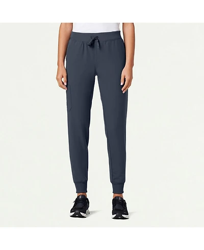Jaanuu Petite Silex 6-Pocket Slim Mid-Rise Scrub Jogger