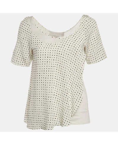 Pre-Owned Stella Mccartney Women's Silk & Knit Layered Top
