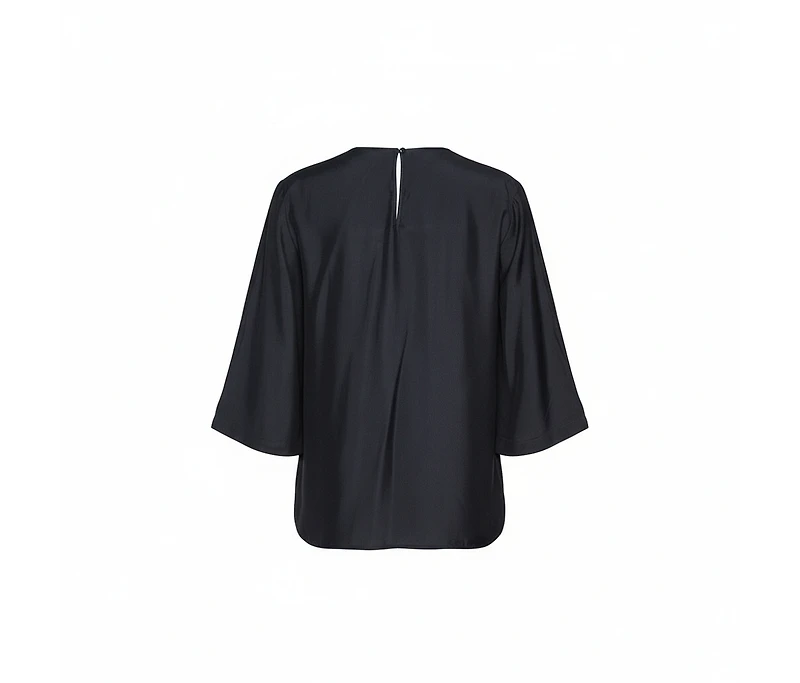 Pre-Owned Stella Mccartney Women's Sateen Gathered Neck Faye Top