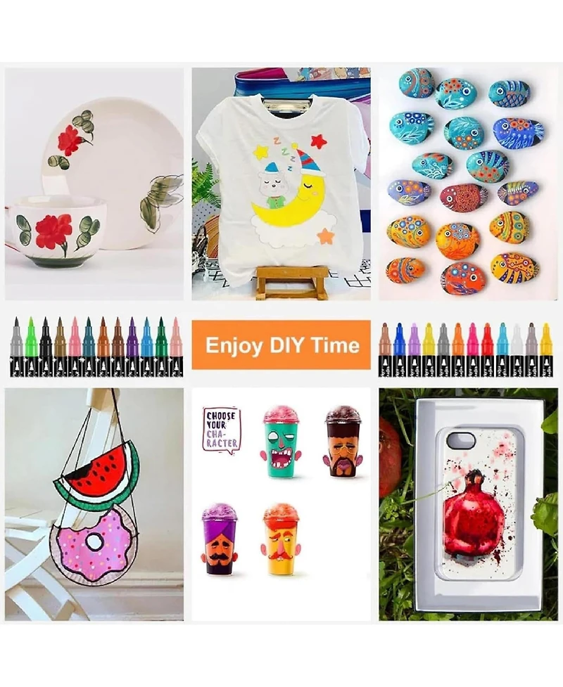 Htutwoo Glitter Markers, Sticks Dual-Tip Shimmer Pens