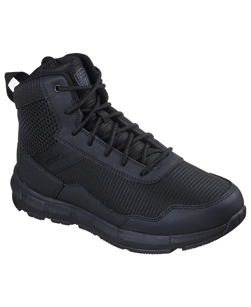 Skechers Men's Terradraft Tactical Zip Mesh Work Boots from Finish Line