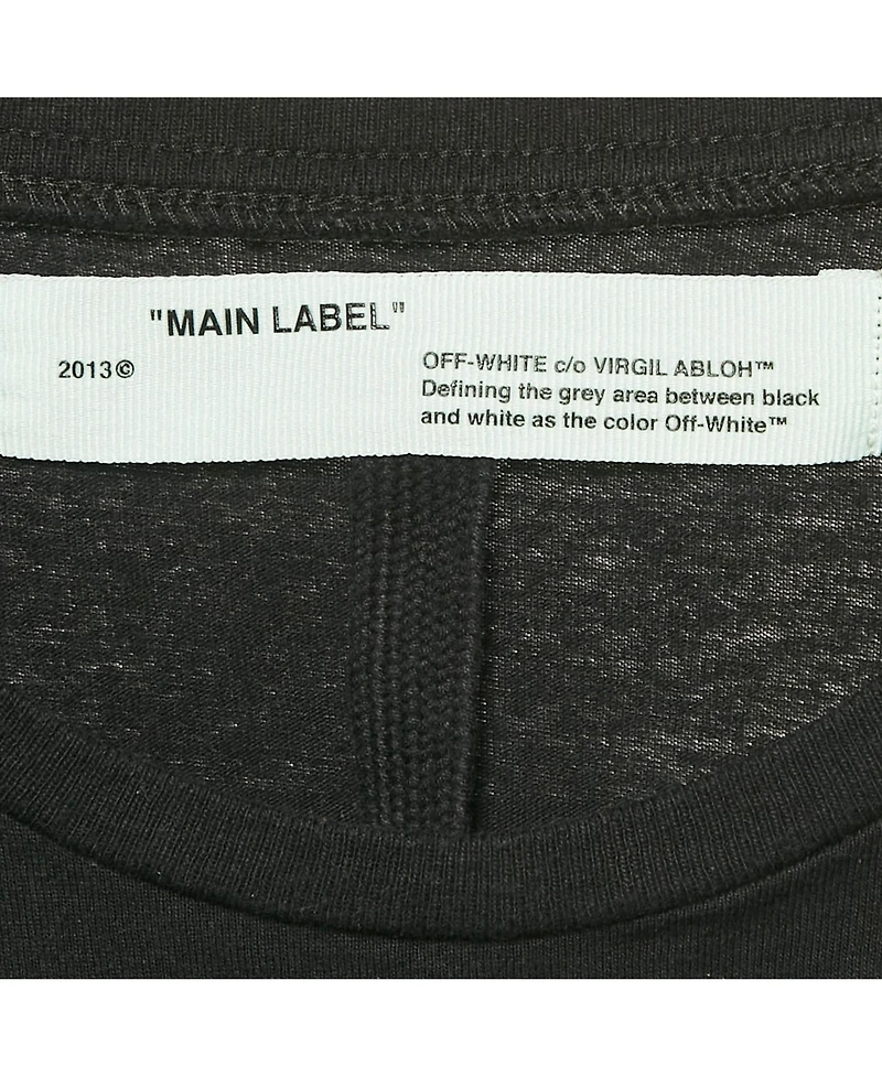 Pre-Owned Off-White Men's Pre-Owned Logo Print Cotton Crew Neck Oversized T-Shirt