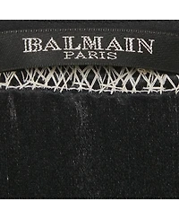 Pre-Owned Balmain Women's Black Silk Stud Embellish Detail Tank Top