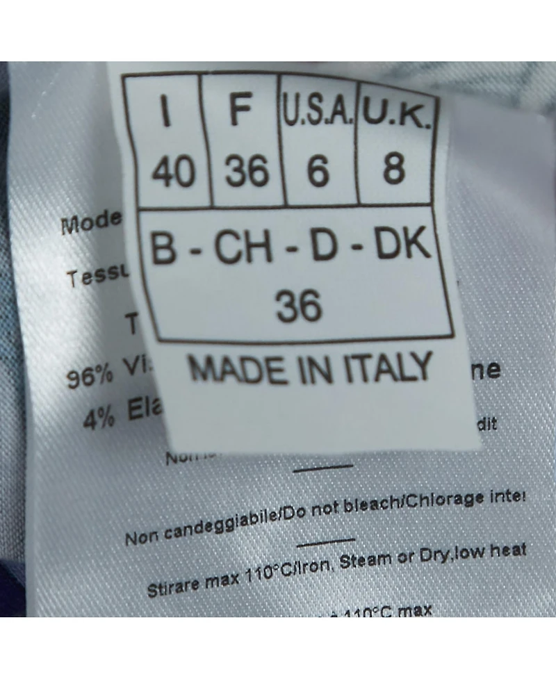 Pre-Owned Emilio Pucci Women's Multicolor Print Knit Short Sleeve Top