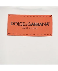 Pre-Owned Dolce & Gabbana Women's White Cotton L'amore E Bellezza Printed Tank Top