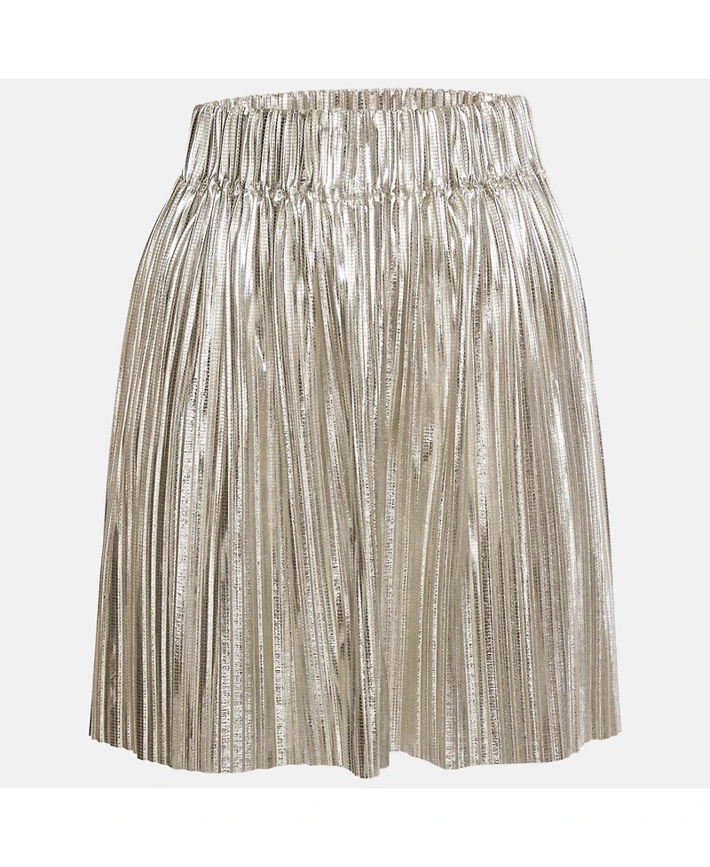 Pre-Owned Isabel Marant Women's Silver Plisse Delpha Mini Skirt
