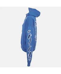 Pre-Owned Off-White Women's Blue Bandana Art Cotton Hoodie