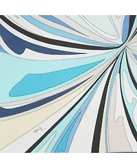 Pre-Owned Emilio Pucci Women's Pre-Owned Emilio Pucc i Blue Printed Cotton Sleeveless Shirt