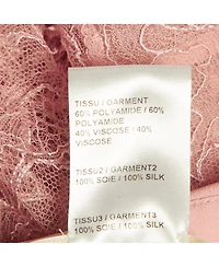 Pre-Owned Chloe Women's Pre-Owned Chloé Powder Pink Lace Ruffled Button Front Shirt