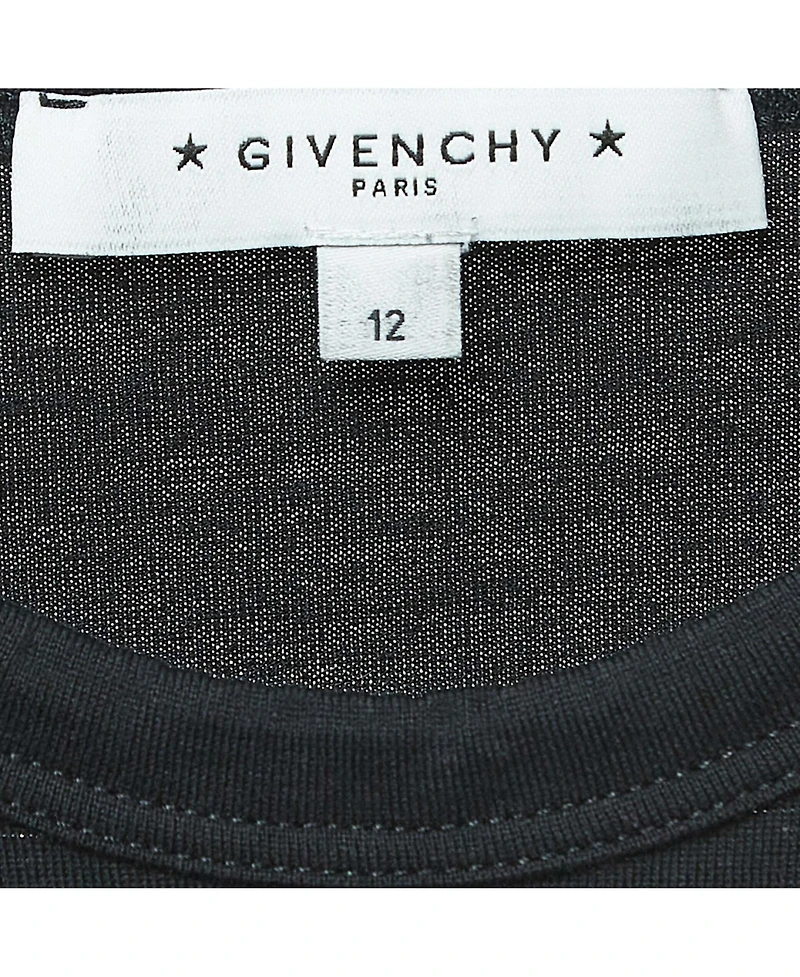 Pre-Owned Givenchy Women's Black Cracked Logo Print Cotton