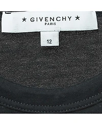Pre-Owned Givenchy Women's Black Cracked Logo Print Cotton