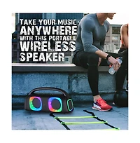 Portable Bluetooth Speaker with Rgb Light Effects and Remote Control