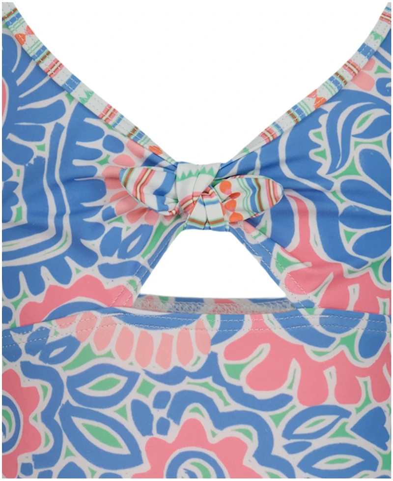 Roxy Girls' 7-16 Floral One-Piece Swimsuit