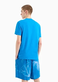 A|X Armani Exchange Men's Floral Print Cotton T-Shirt