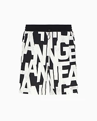 A|X Armani Exchange Men's Logo Print Drawstring Sweatshorts