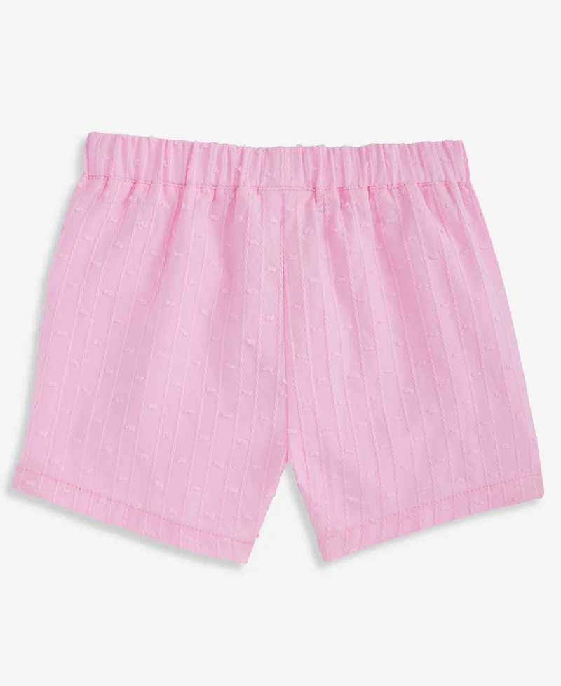 First Impressions Baby Girls Clip-Dot Cotton Shorts, Exclusively at Macy's