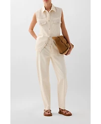 Scalpers Women's White Trize Denim Pant