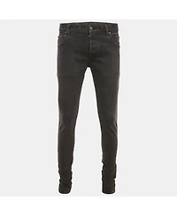 Pre-Owned Balmain Men's Black Washed Denim Slim Fit Jeans