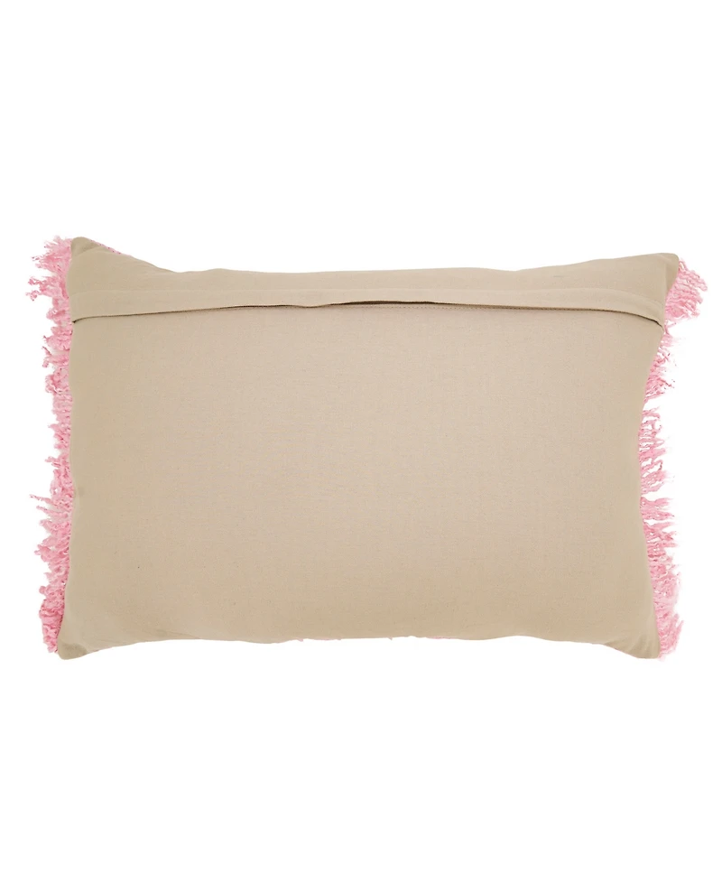 Saro Lifestyle Fringe Down Filled Decorative Pillow