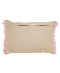 Saro Lifestyle Fringe Down Filled Decorative Pillow