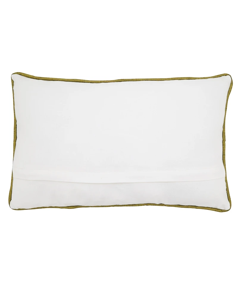 Saro Lifestyle Holly Poly Filled Decorative Pillow, 12" x 20"