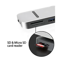 13-Port Usb-c Triple Display 4K Docking Station Hd Slim Multi-Port Adapter – Gray