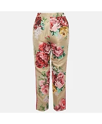 Pre-Owned Dolce & Gabbana Women's Floral Jacquard Tailored Pants