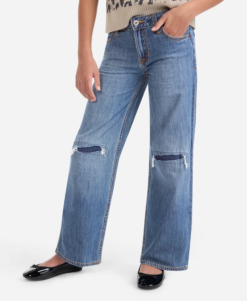 abercrombie kids Girls High-Rise Ultra Wide Leg Jeans