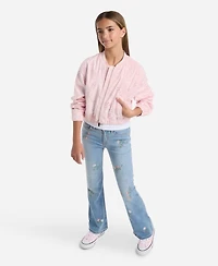 abercrombie kids Girls Floral Print Bomber Jacket