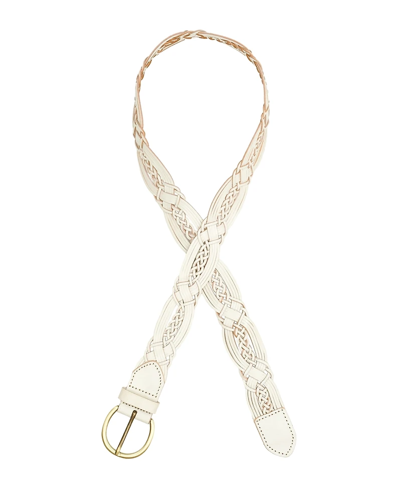 Patricia Nash Women's Melissa Braided Leather Belt