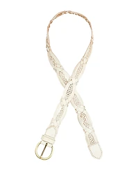 Patricia Nash Women's Melissa Braided Leather Belt